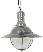 Messing Hanglamp Corsair Antiek Zilver