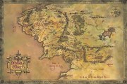 Poster The Lord of the Rings - Map of the Middle Earth