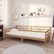 vidaXL Slaapbank met matras massief grenenhout honingbruin 90x200 cm