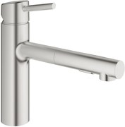 Grohe Concetto keukenkraan met uittrekbare handdouche dualspray Supersteel