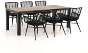 Intenso Asti/ROUGH-S 220cm dining tuinset 7-delig
