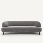 Bank 5-zit stonewashed fluweel, Rosebury design E.