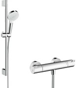 Hansgrohe Ecostat 1001cl thermostaat met stang 65cmm crometta vario handdouche wit chroom 27812400