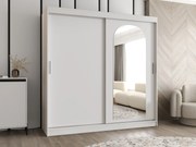 Kledingkast Hartford 499, Wit, 200x200x62cm, 159 kg, Kledingkast deuren: Schuivend, Aantal planken: 9, Aantal planken: 9
