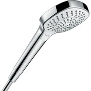 Hansgrohe Croma Select E handdouche Multi 1/2 xØ11cm met soft rain intense rain en massagestraal wit/chroom 26810400