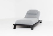 Flow. Crystal daybed lead chiné - zwart onderstel