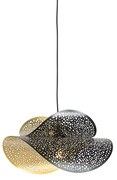 Oosterse hanglamp zwart met goud 28 cm - JapkeOosters E27 rond Binnenverlichting Lamp