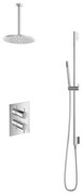 Hotbath Get Together IBS2ACR inbouwdouche met 30cm plafondbuis en glijstang chroom