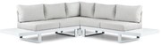 Hoek loungeset 5 personen Aluminium Wit  Lifestyle Garden Furniture Lorenzo