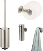 Ben Mykanto toiletset 4-delig geborsteld nikkel