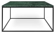 TemaHome Gleam Marble Salontafel Groen Marmer 75 Cm - Zwart Onderstel - 75 X 75cm.