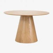 Aura Ronde Houten Eettafel Essenfineer & Ø120 Cm & Essenfineer - Sklum