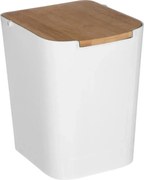 5Five Prullenbak Natureo 5L - Wit - Kleine pedaalemmer - Voor badkamer en toilet