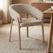 Eetkamerstoel Met Houten Poten Naturel