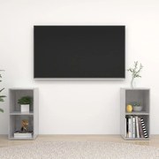 vidaXL Tv-meubelen 2 st 72x35x36,5 cm spaanplaat betongrijs