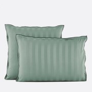 Kussensloop in gewassen satijnkatoen, Victor, gestreept