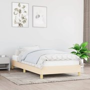 vidaXL Bedframe stof crème 80x200 cm