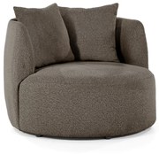 Eleonora Louis Ronde Boucle Fauteuil Bruin