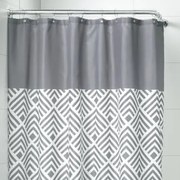 Sealskin douchegordijn Angoli 100% polyester grijs print 180x200 cm
