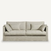 Bankhoes in dik stonewashed linnen, Camille