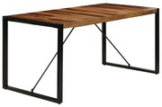 vidaXL Eettafel 160x80x75 cm massief sheeshamhout