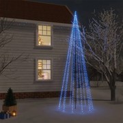 vidaXL Kerstboom met grondpin 732 LED's blauw 500 cm