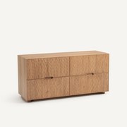 Ladekast met 4 laden, eikenhout en eikenfineer, Otoka