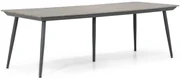 Dining Tuintafel rechthoekig 240 x 92 cm Aluminium/polywood Grijs Matale
