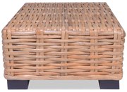 vidaXL Salontafel natuurlijk rattan 45x45x30 cm