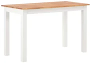 vidaXL Eettafel 120x60x74 cm massief eikenhout