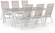 Bellagio Avenza/Fidenza 220cm dining tuinset 7-delig verstelbaar