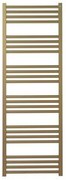 Crosswater MPRO handdoekradiator - 138x48cm - 568 watt - geborsteld messing (goud) MP48X13800F
