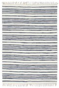 vidaXL Vloerkleed chindi handgeweven 200x290 cm katoen blauw en wit