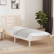 vidaXL Bedframe massief hout 75x190 cm 2FT6 Small Single