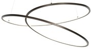 Design hanglamp brons 72 cm incl. LED 3-staps dimbaar - Rowan Design rond Binnenverlichting Lamp