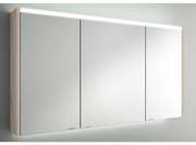 Muebles Ally spiegelkast met verlichting bovenkant 122x66cm licht eiken