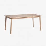 Rechthoekige Eettafel Van Acaciahout Kaela Lichte Acaciekleur & 180 X 90 Cm - Sklum