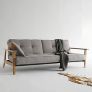 Innovation Living Splitback Frej Natural Design Slaapbank Met Eiken Armleuningen