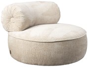 Dutchbone Tilbury Ronde Lounge Fauteuil Beige