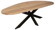Starfurn Cloud Eiken Eettafel Organische Vorm 210 Cm - 210 X 84cm.