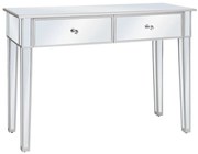 vidaXL Wandtafel gespiegeld 106,5x38x76,5 cm MDF en glas