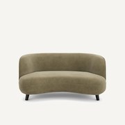 XS zitbank in linnen fluweel, Rosebury, ontwerp door Emmanuelle Gallina