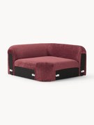 Afgeronde hoekmodule Wolke van teddy-bouclé