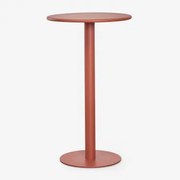 Ronde Hoge Tuintafel Ø60 Cm Van Ijzer Mizzi Terracota - Sklum