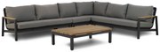 Hoek loungeset 6 personen Aluminium/Rope Grijs  Coco Ralph/Riviera