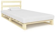 vidaXL Bedframe pallet massief grenenhout 100x200 cm