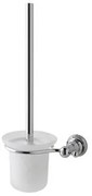 Eastbrook Rockingham messing glazen toiletborstel houder chroom