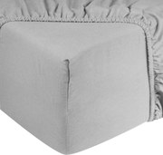 Hoeslaken flanel - 100% katoen - 180x200 - lichtgrijs