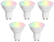 Set van 5 GU10 50mm LED lampen helder 4.7W 400 lm 2200-2400K