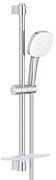 GROHE Tempesta 110 Cube Glijstangset - 60cm - 3 straalsoorten - 7.4l/min - met zeephouder - chroom 27576003